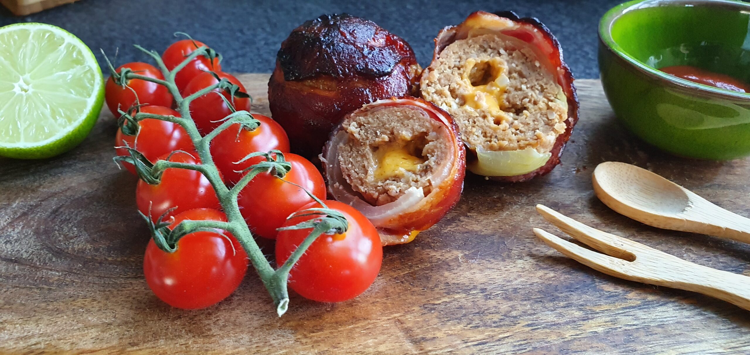 Bacon Onion-Wrapped Meatballs
