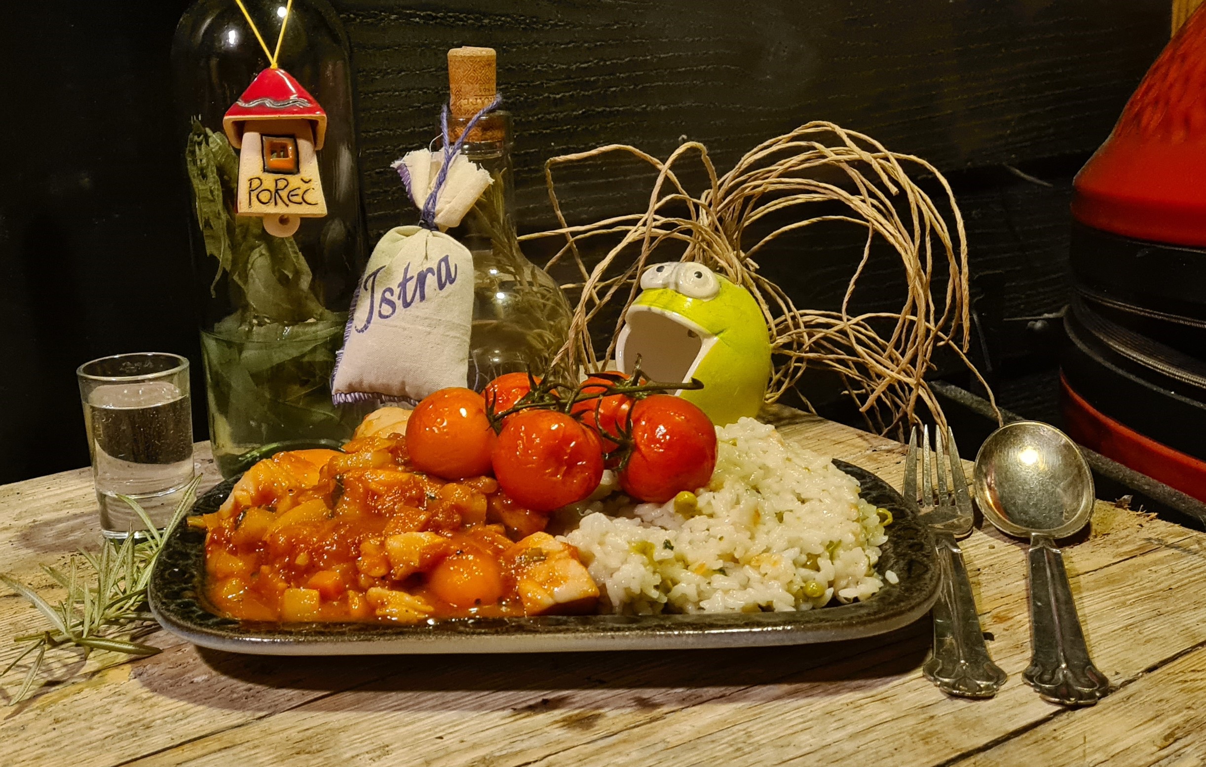 Mediterrane visstoofschotel met Rizi Bizi